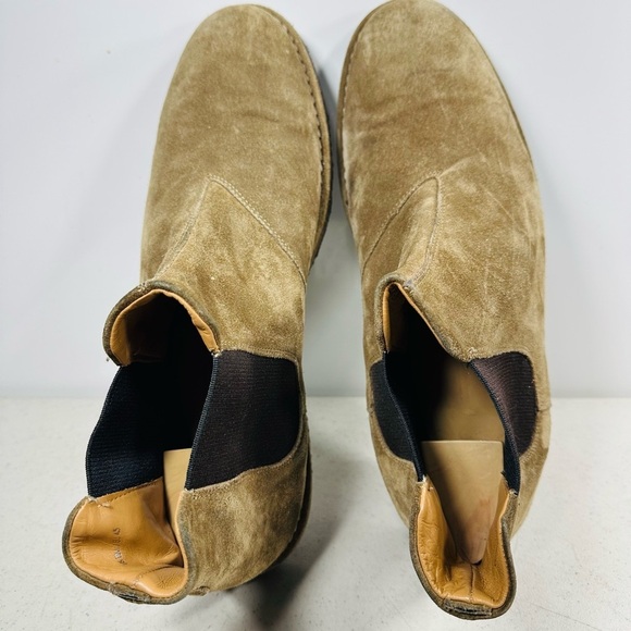 Vince Suede Chelsea Boots Crepe Sole Taupe Men\'s Size 11 US main image 5